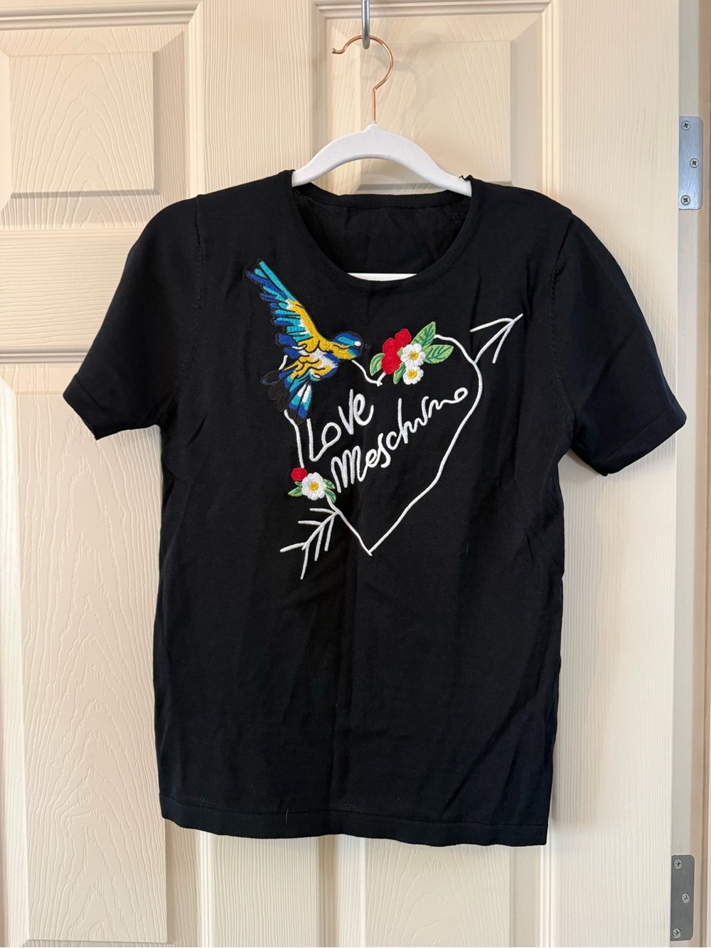 Love Moschino Black Knit Top size Small